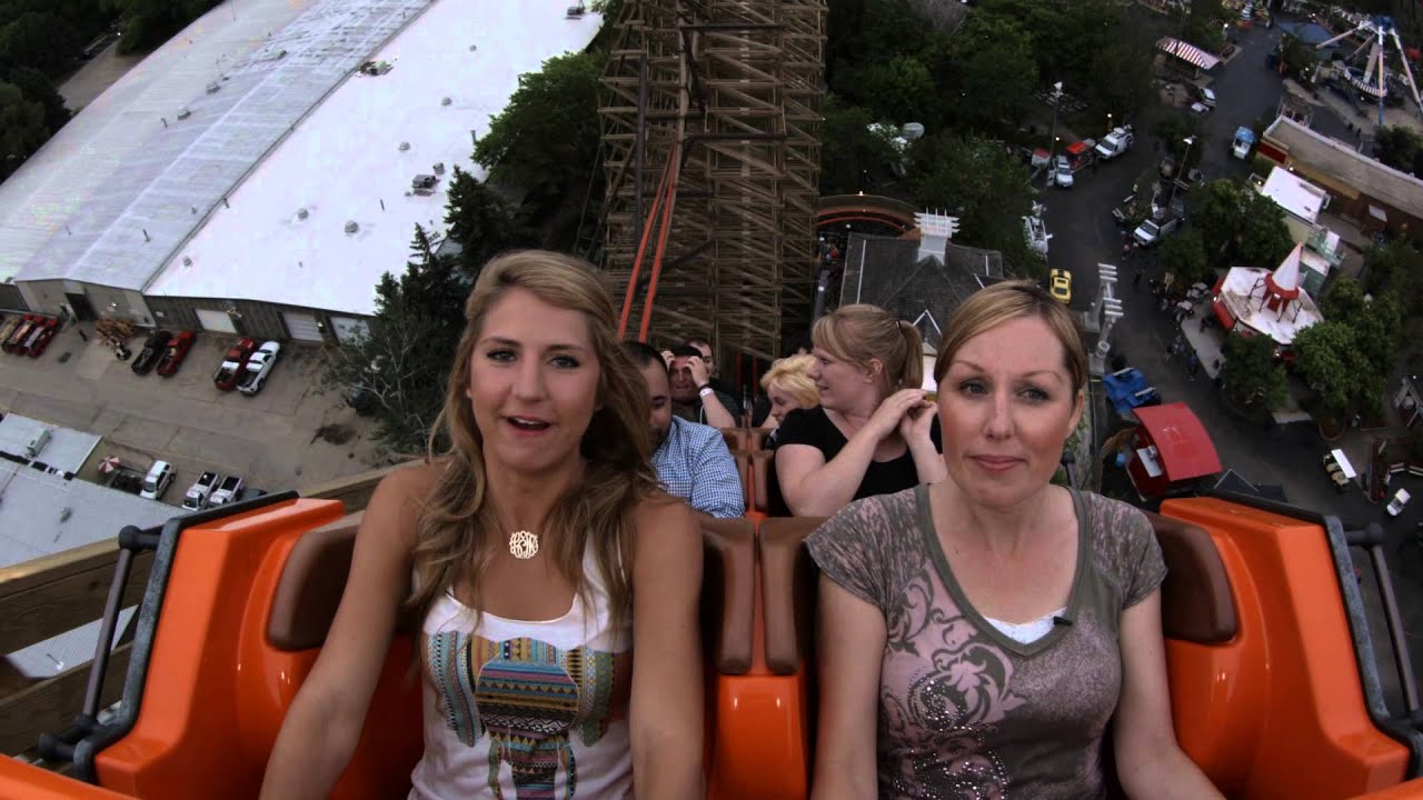 Lisa Tyler rides Goliath for the first time!