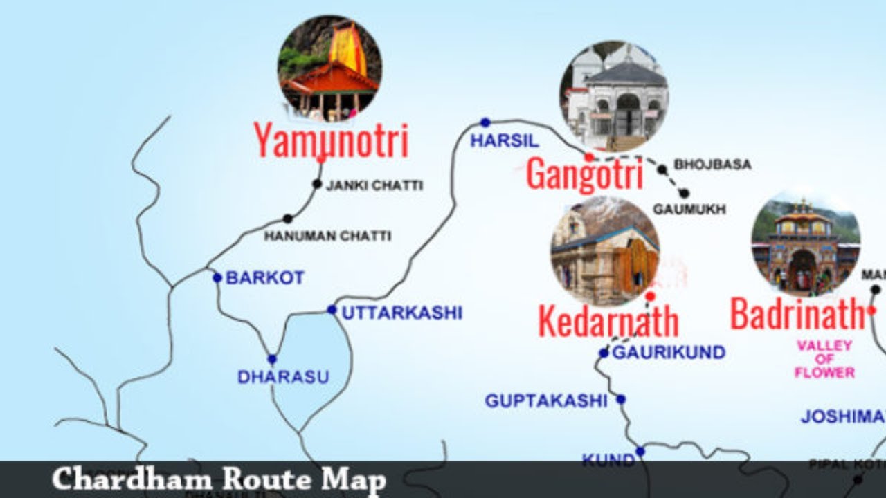 Uttarakhand chardham route map | पंच प्रयाग उत्तराखंड ( panch prayag in uttarakhand )