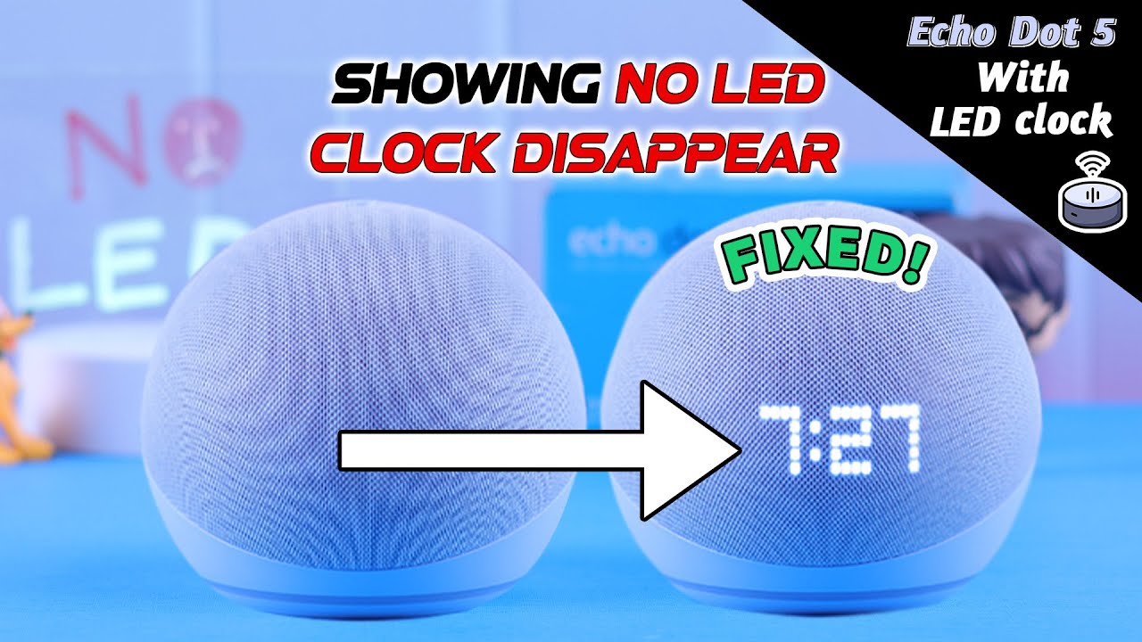 Turn On / Off Clock Display on Echo Dot 5th Gen! - Fix Clock Not Showing!