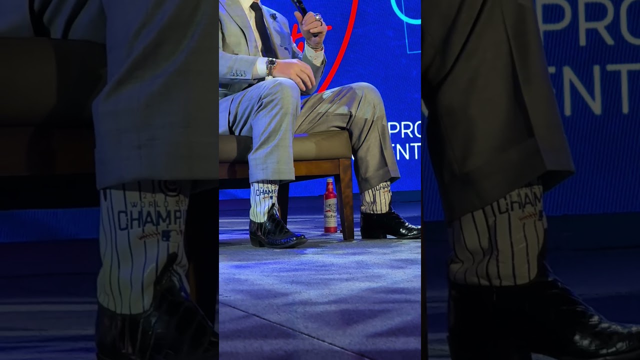 Jon Lesters Chicago Cubs world series champs boots