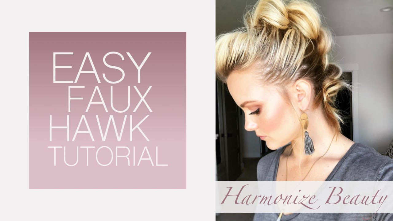 Easy faux hawk tutorial - Harmonize_Beauty