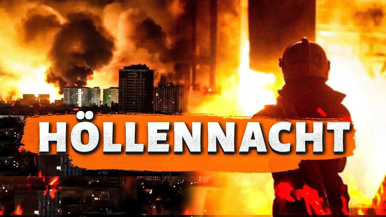 KIEW ERSCH&Uuml;TTERT von Explosionen: MASSIVER ANGRIFF mit Raketen und Drohnen