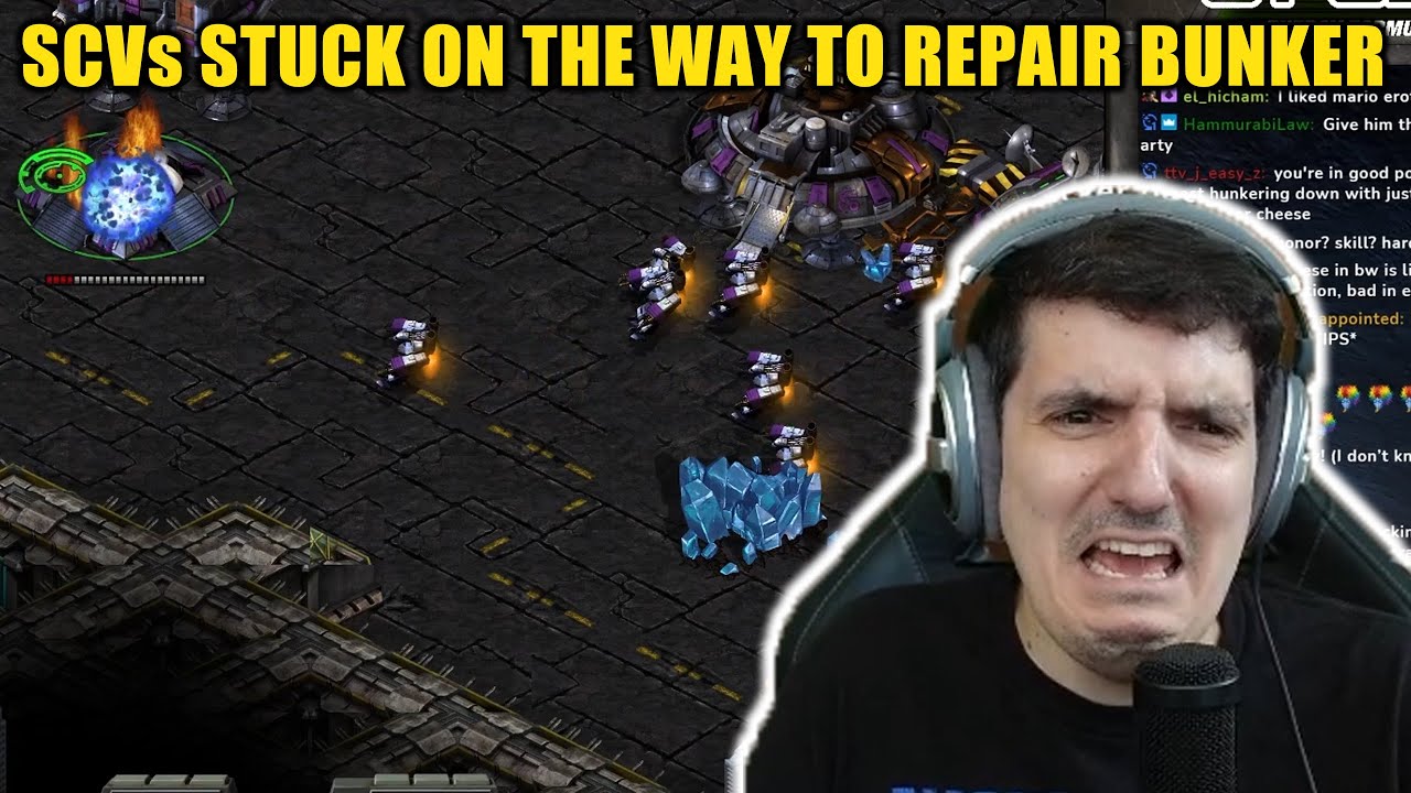 Artosis SCVs get stuck... loses bunker - Artosis Clips - Starcraft: Remastered Broodwar