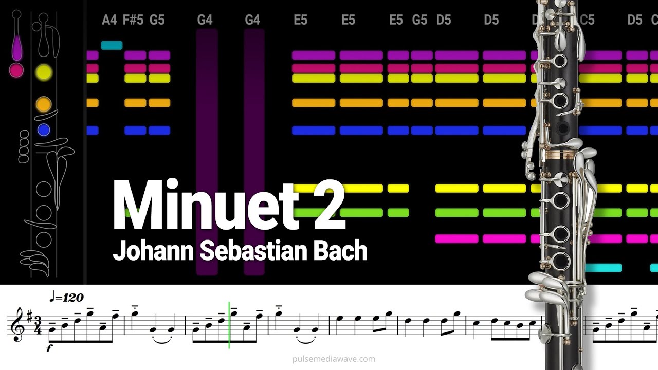 How to Play: Minuet 2 - Johann Sebastian Bach (Suzuki Method) [Clarinet Bb]