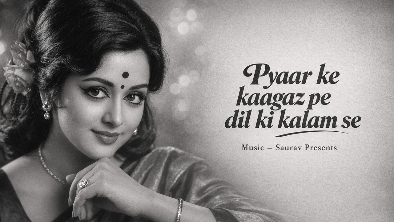 Pyaar ke kaagaz Pe Dil Ki Kalam Se Se 60's 80s Bollywood Music - Saurav