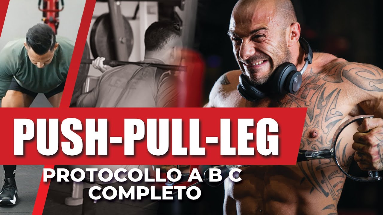 PUSH - PULL -  LEG ▪ Allenamento Completo A B C  (durata 3 mesi)