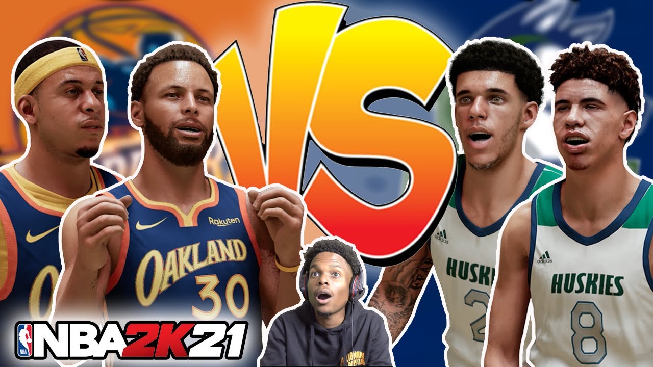 THE CURRY FAMILY vs THE BALL BROTHERS!! NBA 2K21 NEXT GEN