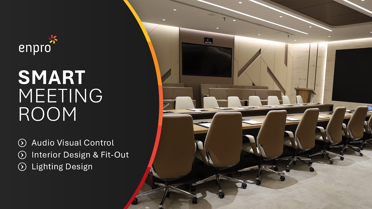 Smart Meeting room with Audio Visual control | Project by Enpro | Saudi Arabia