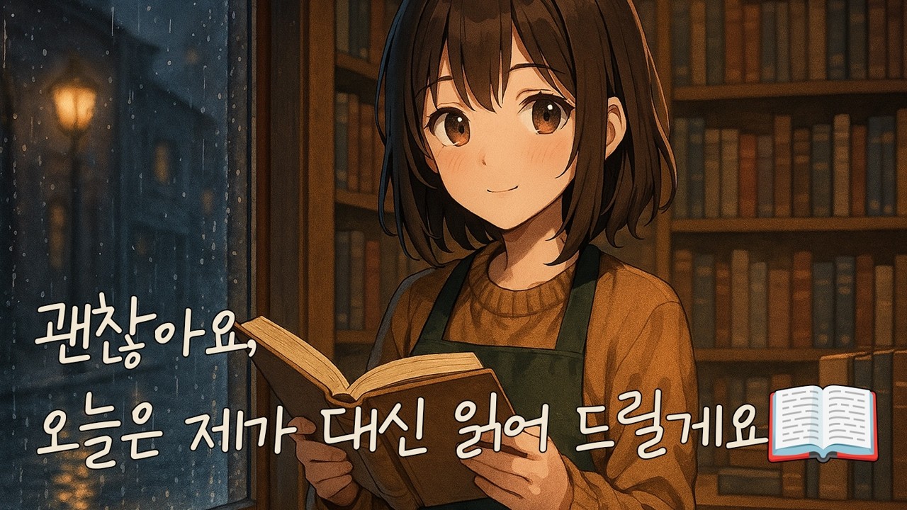[북리딩 ASMR] 골목 서점 알바생의 조용한 위로, 책 읽어 드릴까요?