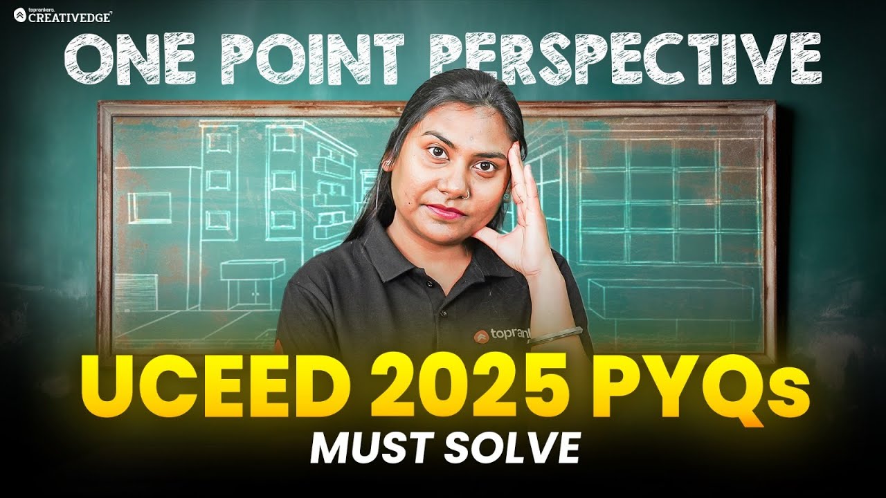 UCEED 2025: One Point Perspective PYQs Solved ✍🏻| Most Important Topic Explained 📝| Must Solve ⚠️