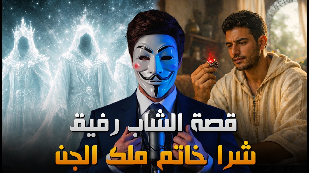 قصة الشاب رفيق اللي شرا خاتم ملك الجن وباعو للناس ( عهد ملوك الجن النورانيين )