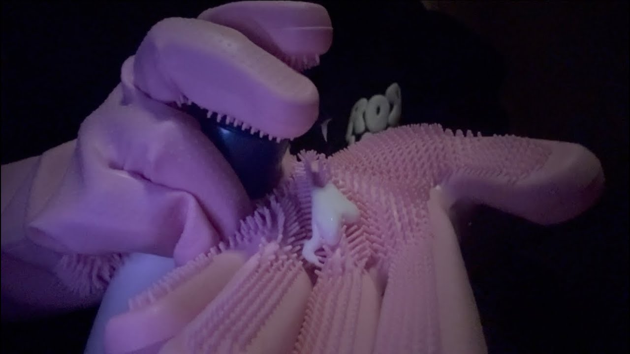 ASMR Silicone gloves with lotion sounds 🧤 | No talking | For sleep 💤