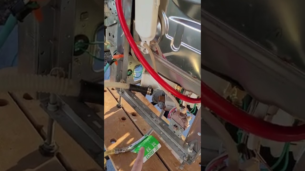 Easy way to find leak on dishwasher