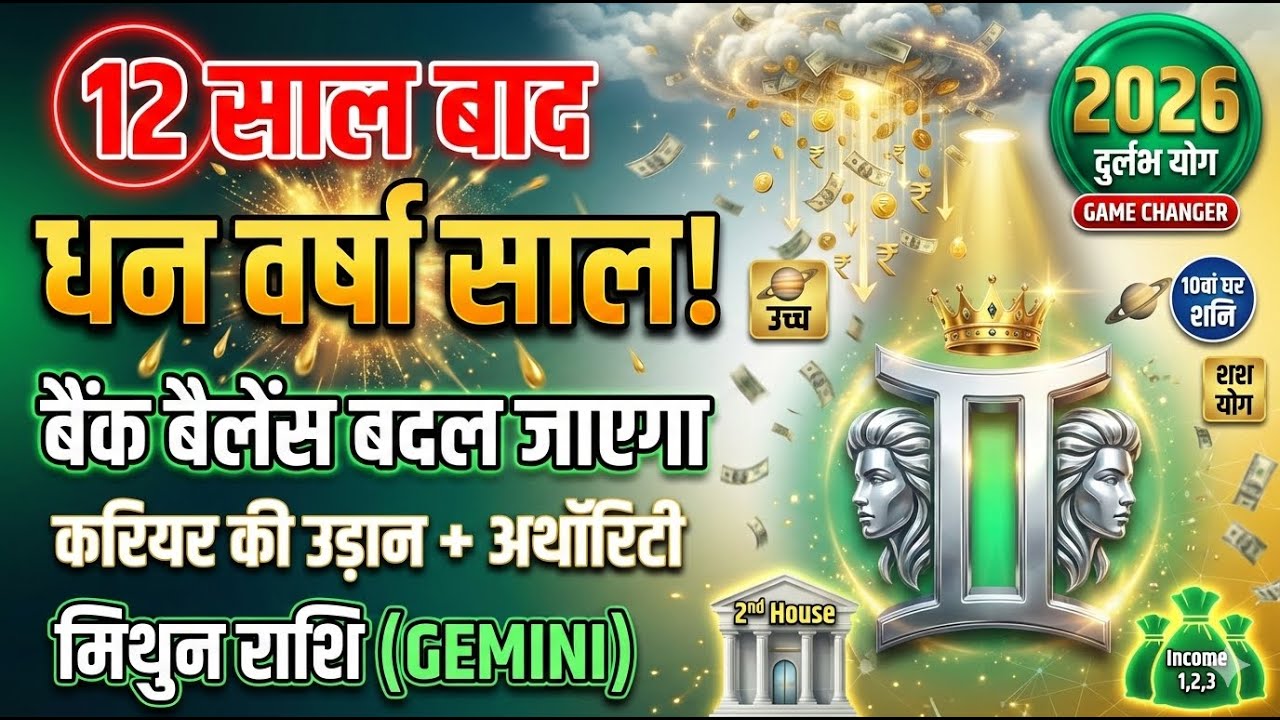 Gemini Full Horoscope 2026 |  मिथुन राशि 2026: गुरु आपकी राशि में! Communication का चमत्कार Rashifal