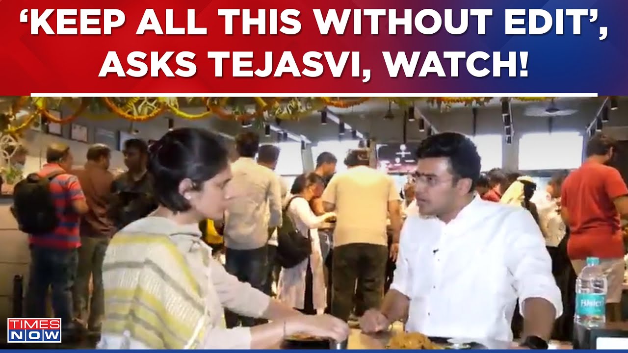 'I Hope You Keep All Of This Without Edit', Says Tejasvi Surya While Speaking On Water Shortage