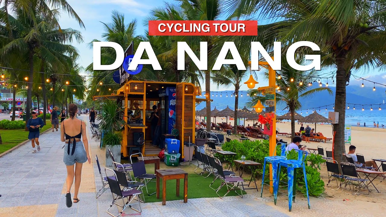 🚴 Da Nang Beach ● VIETNAM ● Summer Bike Ride in My An Beach 【🇻🇳 4K】