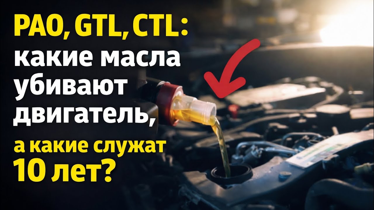 PAO, GTL, CTL: какие масла убивают двигатель, а какие служат 10 лет?