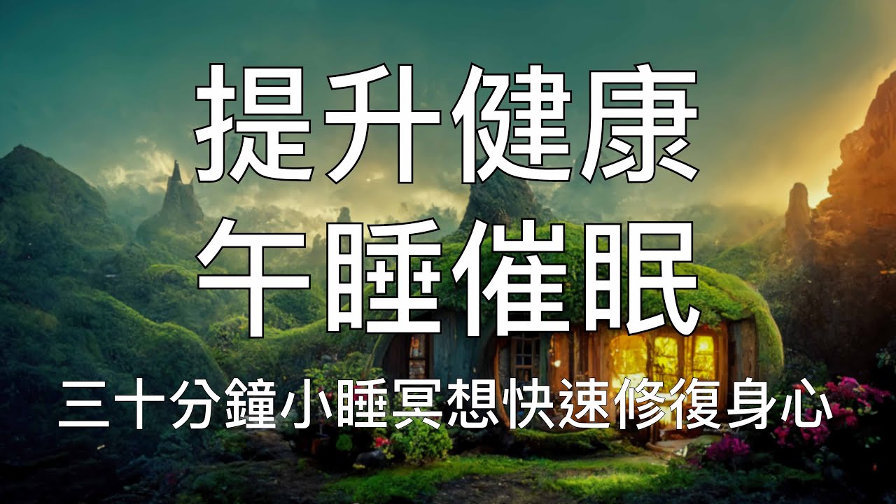 引導睡眠 | 30分鐘午睡健康冥想快速修復身心活力 Chinese Guided Hypnosis Meditation for 30-Minute Nap