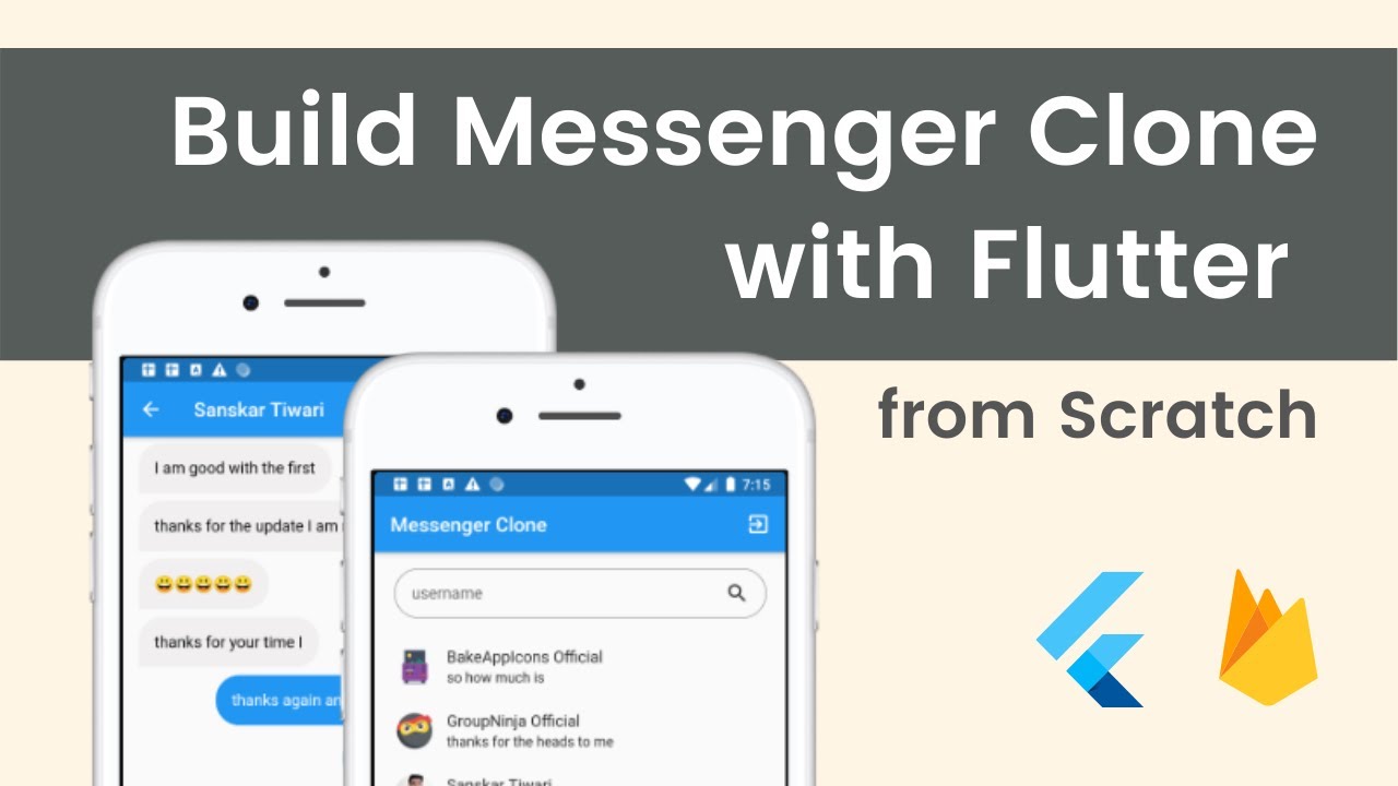 Fully Functional Messenger Clone built with Flutter & Firebase 2021