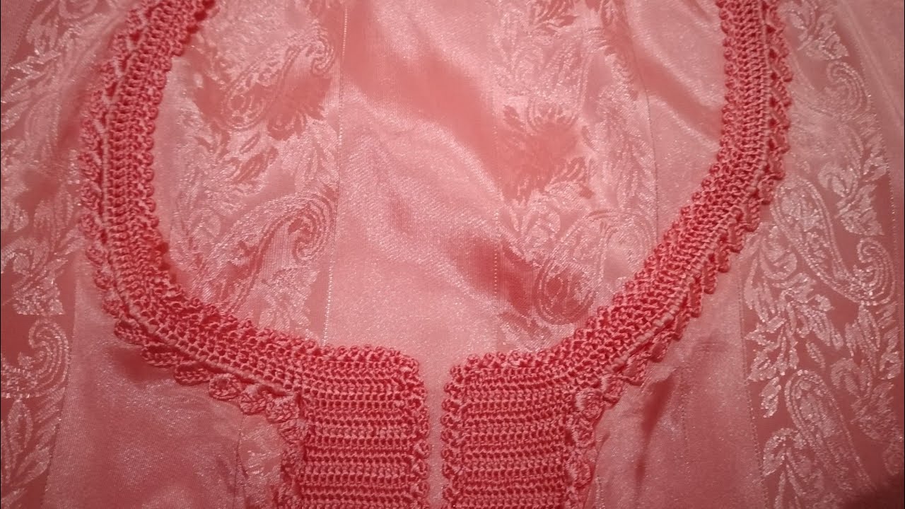 دورة العنق بالكروشي بالتفاصيل