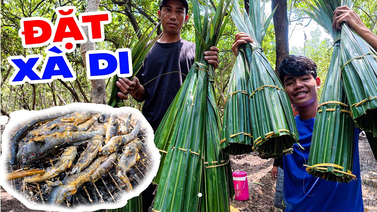 Bẫy Cá Thòi Lòi Về Nướng Muối Ớt Trong Rừng Ngập Mặn Cà Mau