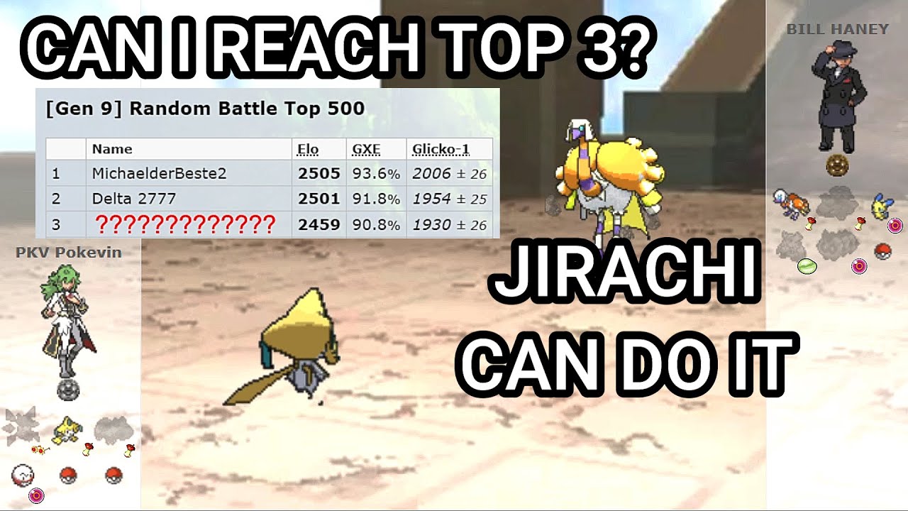 Can Jirachi Reach Top 3? (Pokemon Showdown Random Battles) (High Ladder)