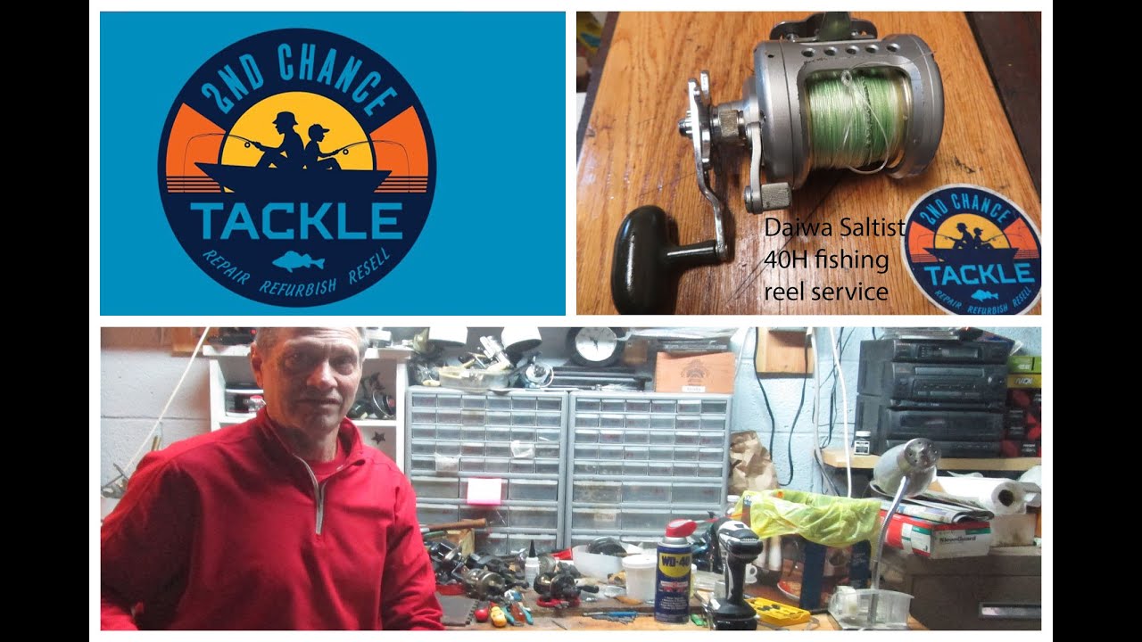 Daiwa 40H Saltist fishing reel how to take apart and service this reel