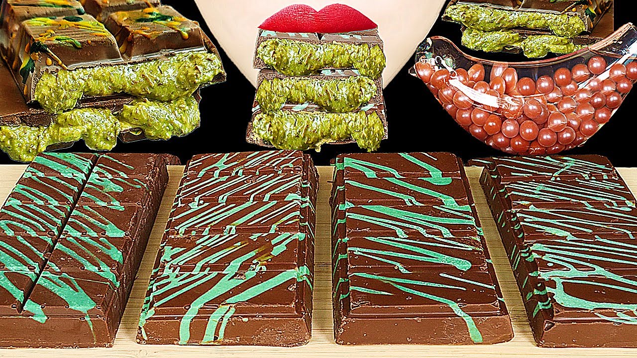 ASMR VIRAL DUBAI CHOCOLATE, 두바이 초콜릿 먹방, SATISFYING CRUNCHY EATING SOUNDS, DRINKING SOUNDS, MUKBANG