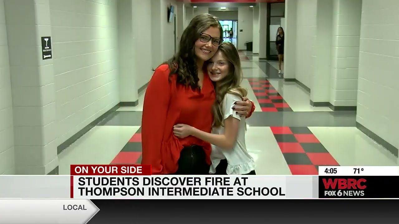 Students discover fire at Thompson Intermediate School