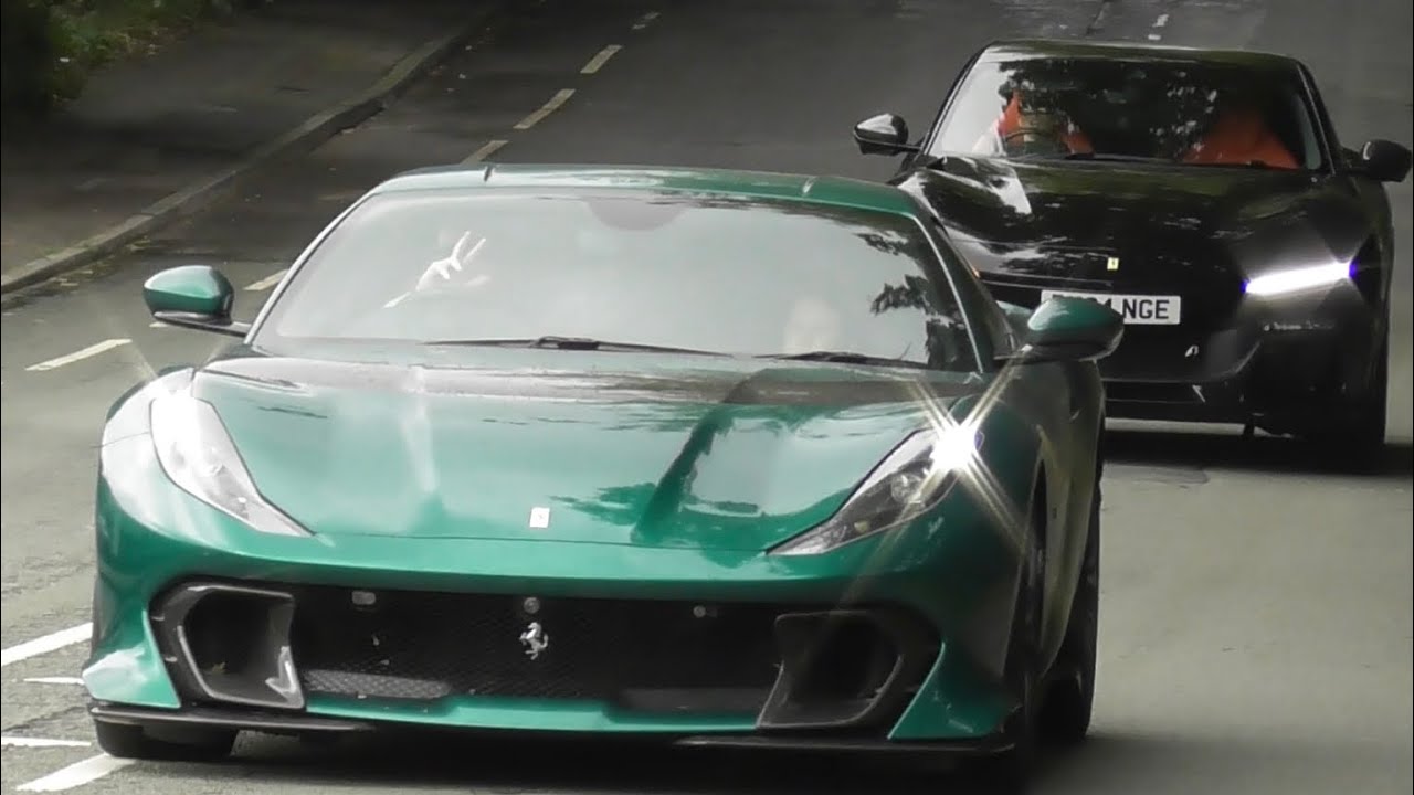Car Spotting in and around alderley edge (812 comp, Purosangue, Huracan, 488, SF90, Viper)