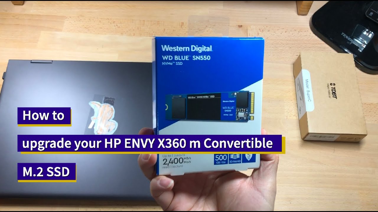 [How to] upgrade M.2 SSD in HP ENVY X360 (15m-ds0011dx / 15-ds1063cl ) m Convertible