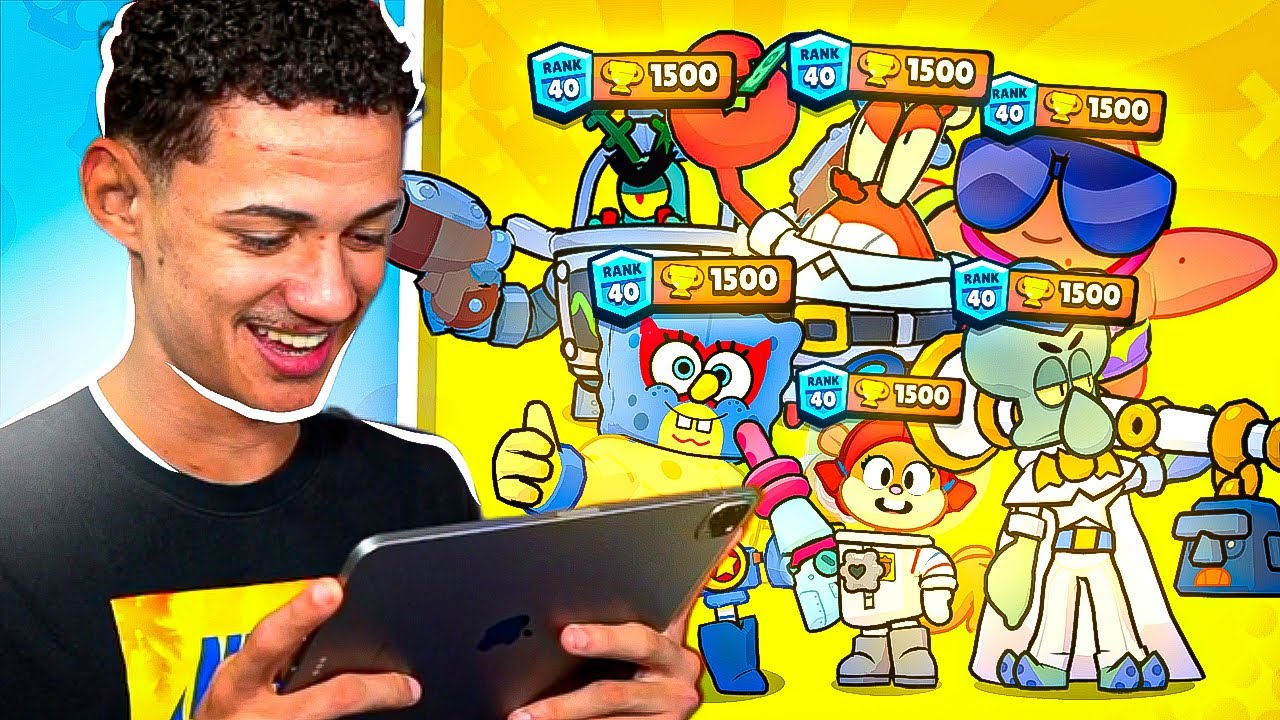 JOGANDO com TODAS as SKINS do BOB ESPONJA nos 1500 TROFÉUS🏆!