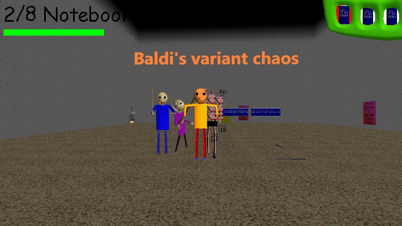 Baldi's variant chaos (baldi's basics mod)