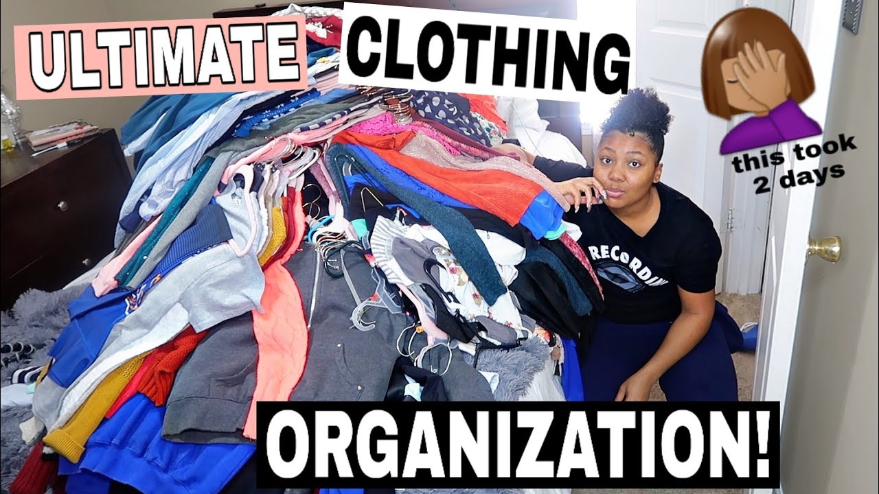 Declutter, Organize & Clean out ALL MY CLOTHES ! KonMari Method!