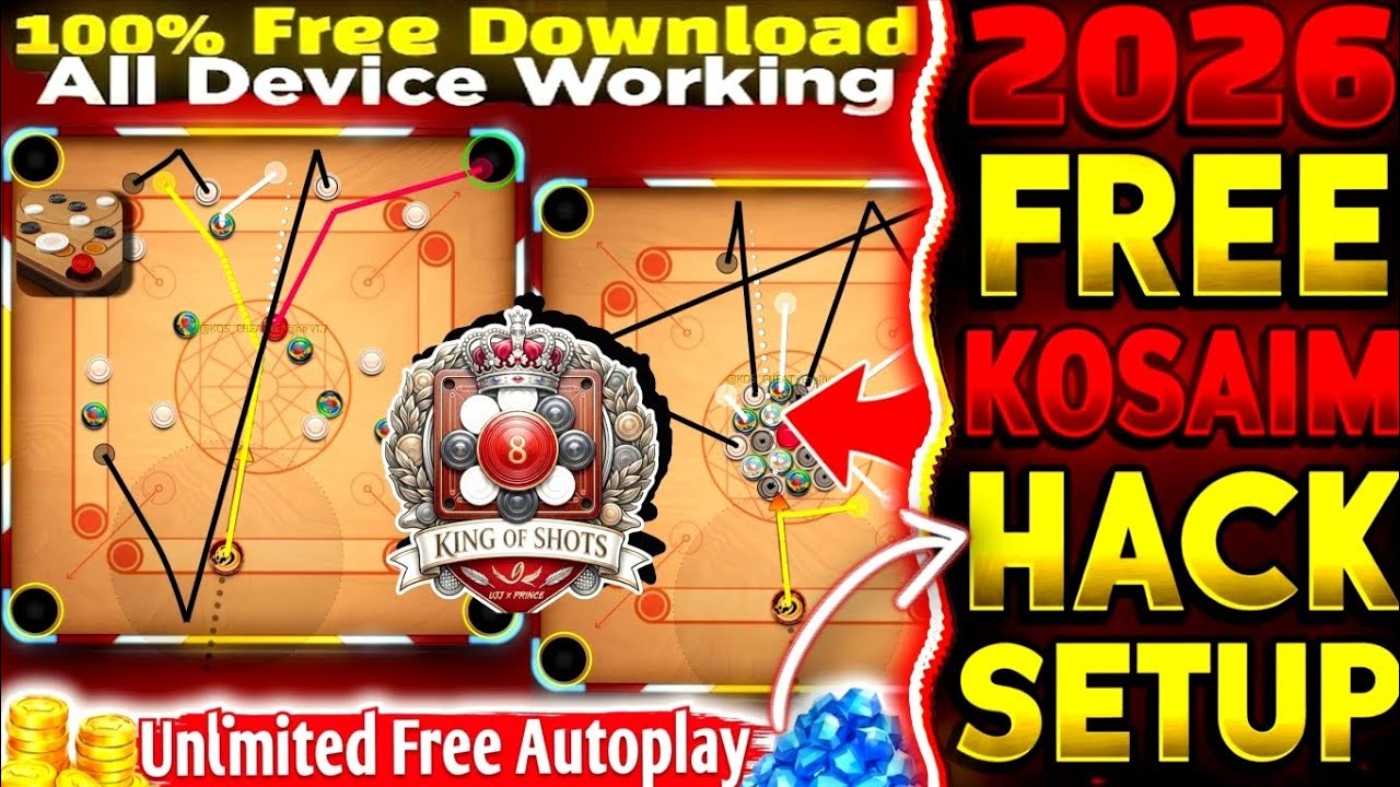 Kos Engine Free 2026 Auto Play 100% Free Trick Ultra Fast Engine | New Kos Auto Play Free#carrompool