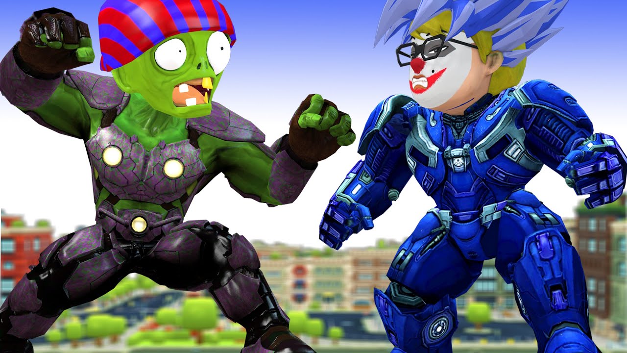 Team Super Hero Transform HulkBuster Troll Friend Giant Zombie Protect City - Scary Teacher 3D Toonz