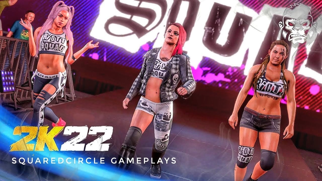 The Riott Squad with Entrance Theme & Hidden Graphics Pack | New WWE 2K22 Mods