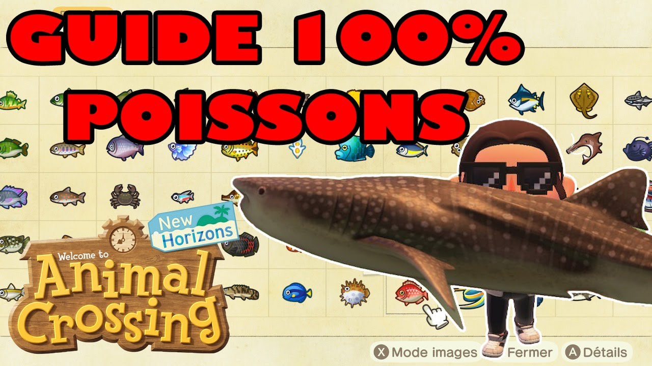 GUIDE COMPLET DES POISSONS - ANIMAL CROSSING NEW HORIZONS