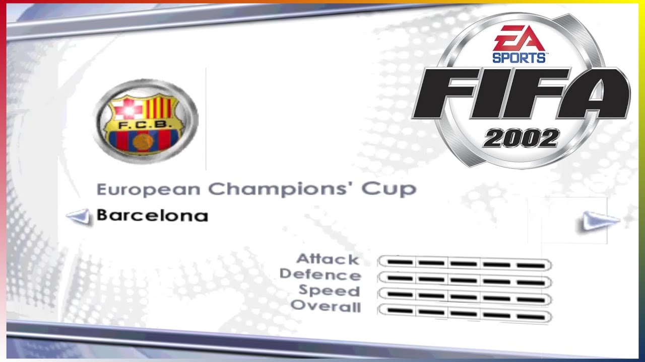 [PC] | FIFA 2002 | CHAMPIONS LEAGUE / ECC | FC BARCELONA | PROFESSIONAL DIFFICULTY | LONGPLAY