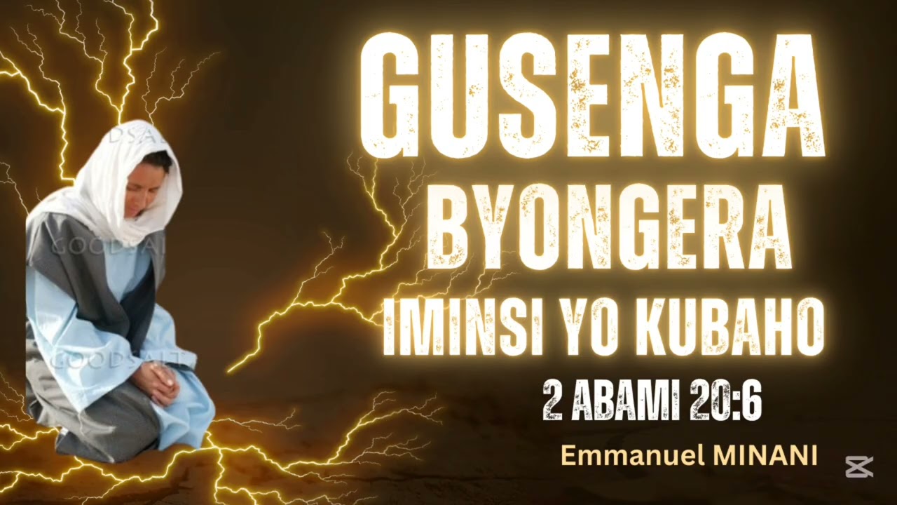 GUSENGA BYONGERA IMINSI YO KUBAHO (ubuzima buhinduwe n'ijambo ry’Imana) Emmanuel MINANI 