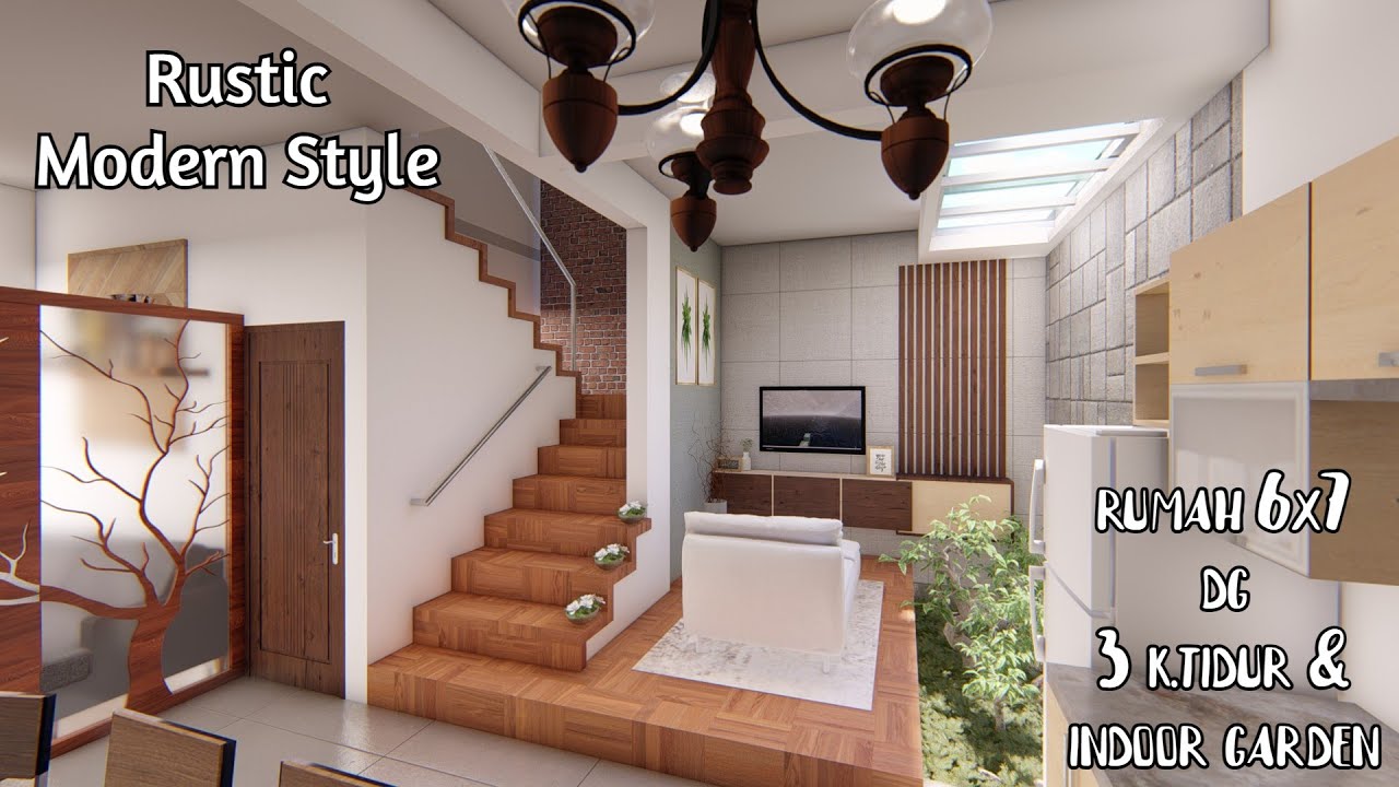 Terungkap!Rahasia rumah elegant di lahan type 36 dg biaya gak bikin pingsan, uk 6x7 dg 3k tidur