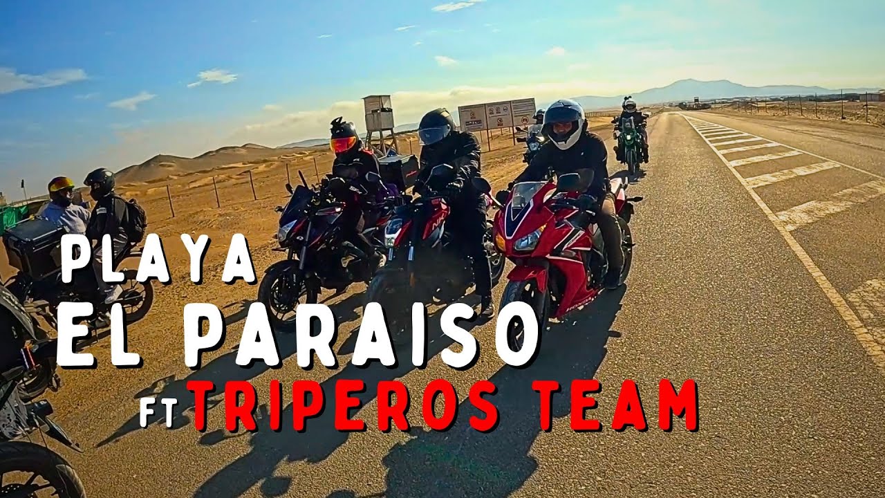 PLAYA EL PARAISO en moto - Playas al norte de Lima - Huacho - Huaral Honda Hness 350cc