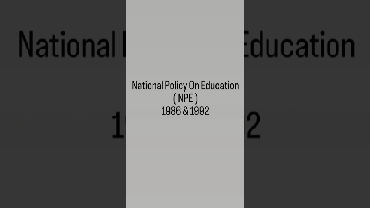 National Policy On Education Detailed Explanation In Malayalam 