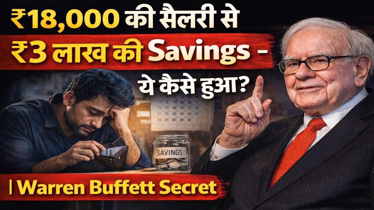 ₹18,000 की सैलरी से ₹3 लाख की Savings कैसे हुई? Warren Buffett का Secret Rule