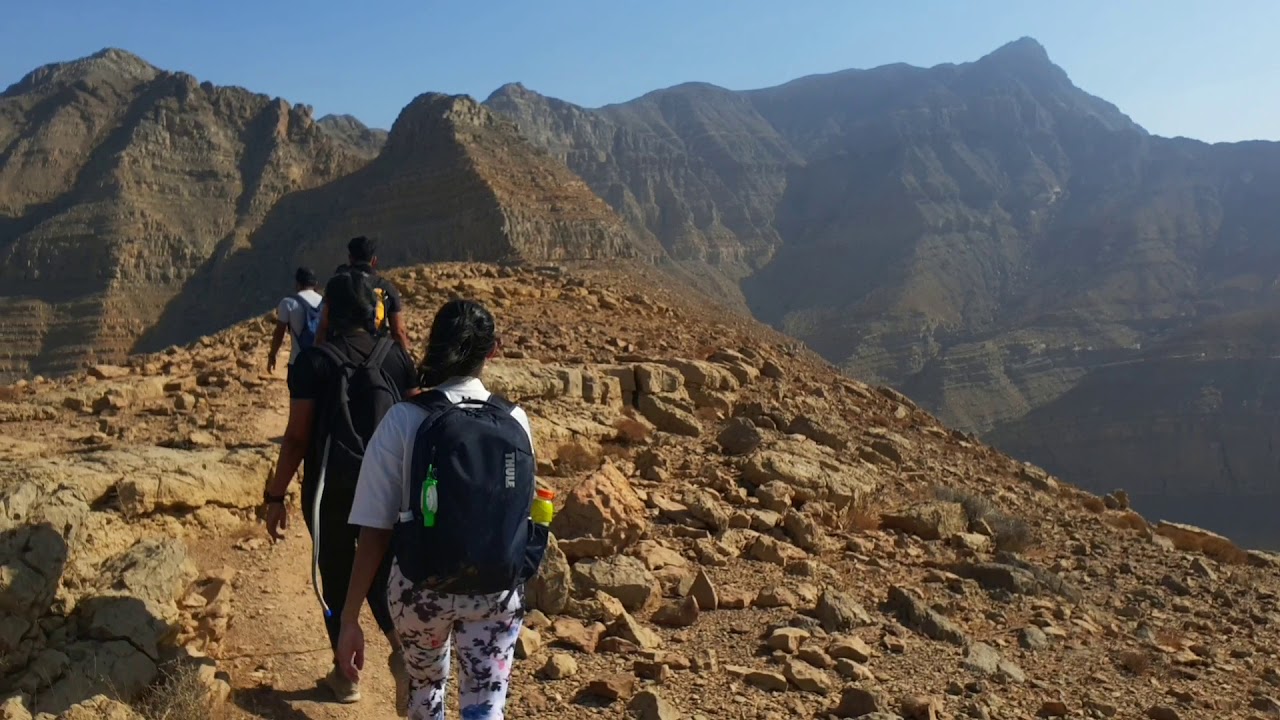 Hiking the stairmaster trail (Hebs village hike) in RAK, UAE