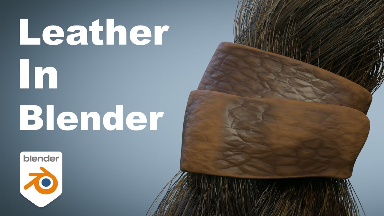 Procedural leather material - Blender