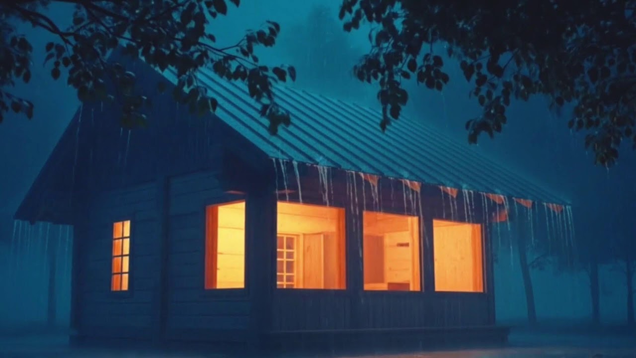 Dark Night Rain & Thunder Ambience | 24/7 Live Sleep Sounds | HEAVY RAIN | RAIN SOUND FOR SLEEP