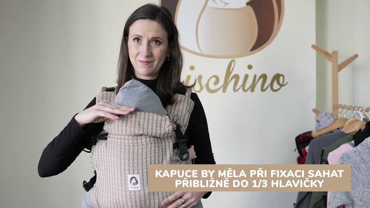 Rischino- Správne použití kapuce a fixace hlavičky