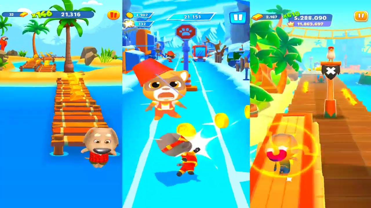 Run High Speed, Jump with Tom Hero Dash & Tom Gold Run - Game Mobile (Androi - iOS)