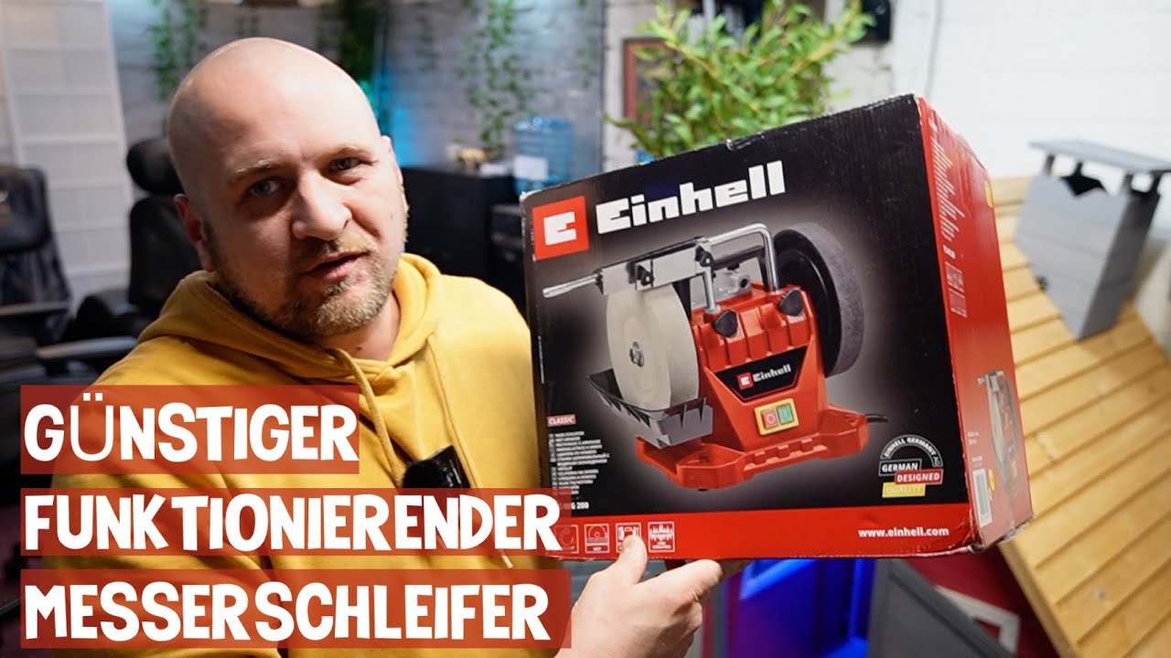 Überrascht vom Einhell Messerschleifer Test Nass-Schleifer TC-WG 200